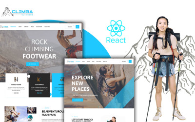 Climba Extreme Sports React Js Web Sitesi Şablonu