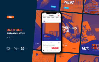 Duotone - İş Instagram Hikayesi - Açılış Şablonu