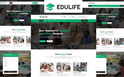 Edulife - Utbildning och kurser Bootstrap 5 HTML5-mall
