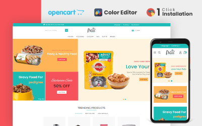 Paws Pet Store Opencart Theme