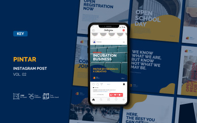 Pintar - Post Instagram aziendale - Modello Keynote Key