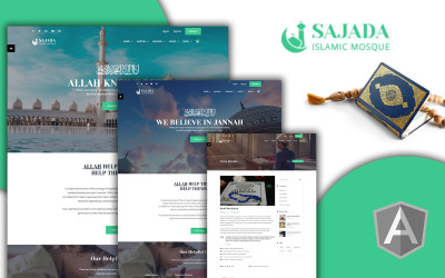 Sajdah - Islamic Mosque Angular Website Template