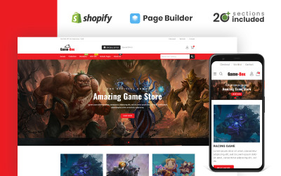 Tema Shopify da Game Box para jogos e acessórios