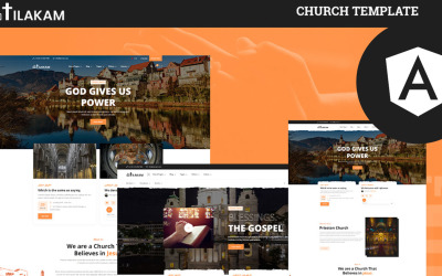 Tilakam church and Non-profit Angular Template