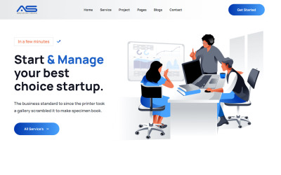 Abusayed - Startup Agency Bootstrap 5 Website template