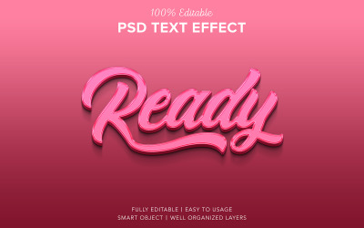 Готовый 3D-текстовый эффект в стиле Psd Mockup