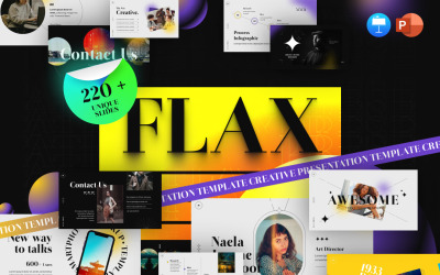 Len többcélú, modern PowerPoint sablon