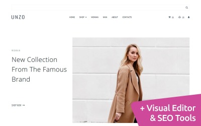 Modèle de site Web lothes Ecommerce Moto CMS