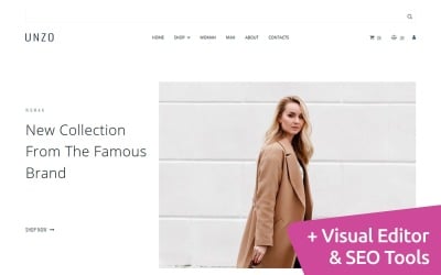 Сlothes Ecommerce Moto CMS Website Template