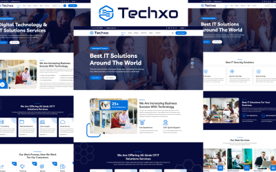 Techxo - Modello di sito Web HTML5 per servizi tecnologici