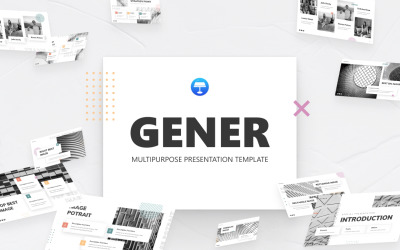 Универсальный креативный шаблон Keynote Gener