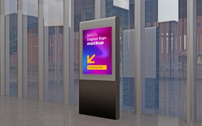 Mallen för digital kioskskylt