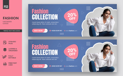 Banner creativo Moda Facebook Timeline Cover Social Media