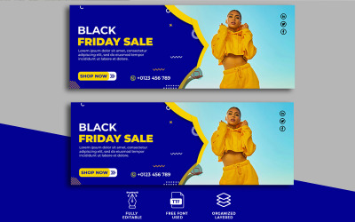 Black Friday Sales Facebook Cover Social Media Social