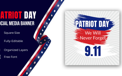 911 Patriot Day Background Patriot Day settembre Vector