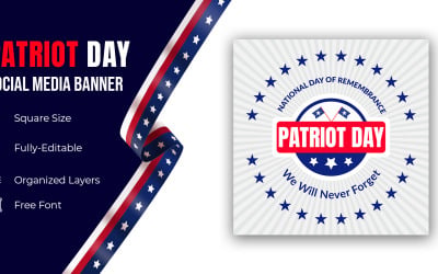 9/11 Usa Never Forget September 11, 2001  Patriot Day Usa Poster Or Banner