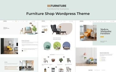 Befurniture - Tema WordPress WooCommerce GRÁTIS para Loja de Móveis
