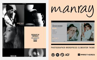 MANRAY - Fotograf WordPress Téma