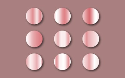 9 Rose Gold Gradients mallvektorer