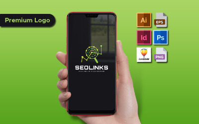 SEO Links Minimalistische Logo Sjabloon