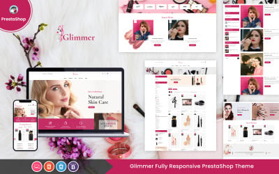 Glimmer - Адаптивный шаблон PrestaShop для красоты