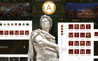 Nina Museum and Artists Gallery Angular Js Website template