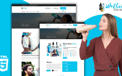 Plantilla HTML5 de la tienda de visualización de productos Watbot