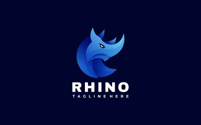Rhino színátmenet logó sablon