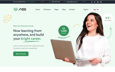 Tariqul - eLearning Website Template