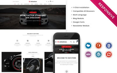 Wheelcar - 汽车商店高级 Woocommerce 模板