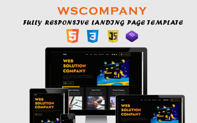 WSCOMPANY - Fully Responsive Working Landing Page Template