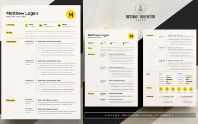 Matthew Logan / Modello di curriculum