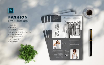 Modello di volantino di moda vol.06