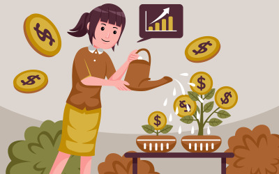 Illustrazione vettoriale di affari #03