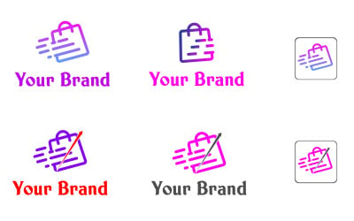Шаблон дизайна креативного логотипа финансового бизнеса