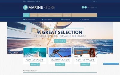 Бесплатная адаптивная тема Shopify для яхтинга
