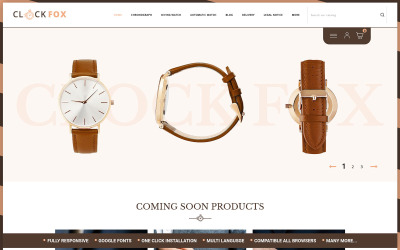 Clockfox - Watch Store Opencart-thema
