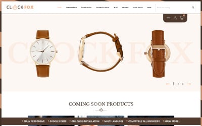 Clockfox - Watch Store Opencart Theme