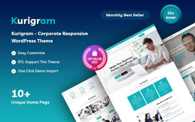 Kurigram — адаптивная тема WordPress для корпоративного бизнеса