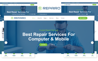 Repairo - Bilgisayar ve Mobil Onarım HTML5 Şablonu