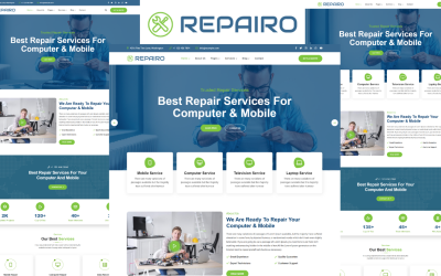 Repairo - HTML5-Vorlage zur Reparatur von Computern und Mobilgeräten