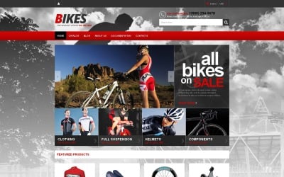 Tema gratuito Shopify responsivo para BMX