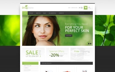 Tema Shopify reattivo gratuito per Drug Store