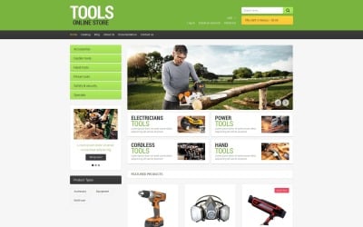 Tema Shopify responsivo a ferramentas e equipamentos gratuitos