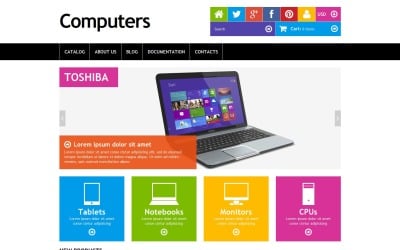 Tema Shopify responsivo gratuito para loja de computadores