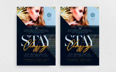 Håll dig stilig Instagram Post + Flyer Social Media Mall
