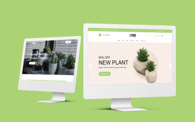 Monika - Plant Store Bootstrap 5 weboldal sablon