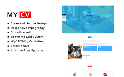Mycv - Açılış Sayfası Şablonunu Sürdür