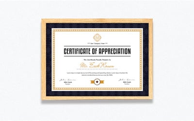 Perfekt uppskattningsintyg