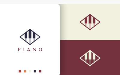 Piano Learning Logo or Icon
